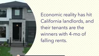 Rent Prices Are Falling In California.