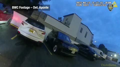 NYPD release body cam footage of a detective firing at a driver who drove towards him