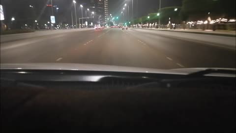 Corniche beach area Abu Dhabi Night drive video# 4