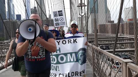 Medical Freedom March Brooklyn Bridge