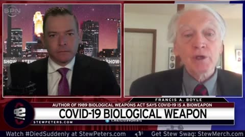 Francis A. Boyle calls C19 a bioweapon