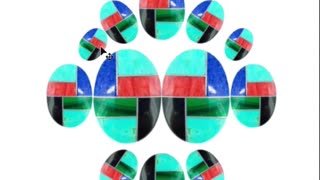 10*14mm oval -shape Gem Mosaic cab Beautiful Color and cabs for jewelry making