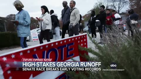 Record number of Georgia residents wait in line for early voting