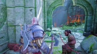 Kratos saves Freyr Epic Running Scene God of War Ragnarök