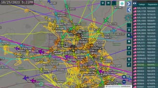 Big Time Lapse of Phoenix Arizona Air Traffic - up to Oct 26th 2023