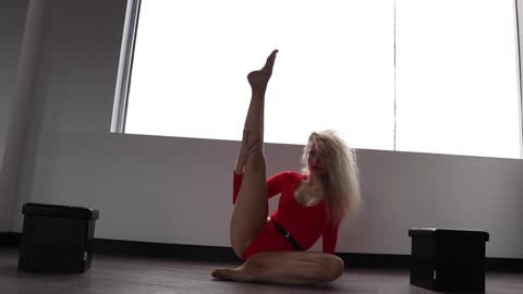 sexy Yoga open hips CONTORTION flexibility Total Body Stretch lingerie model Exercises Sierra