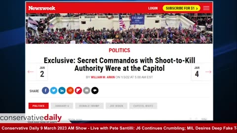 Conservative Daily: Shoot to Kill Commandos at J6? With Pete Santilli