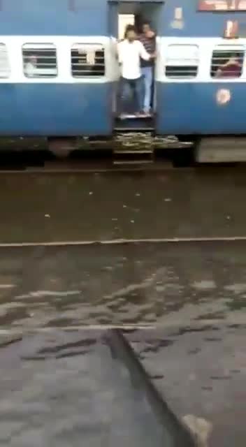 Trains Running on Water Bitween Sodepur & Sealdah