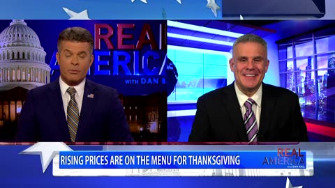REAL AMERICA -- Dan Ball W/ Dan Geltrude, The Cost Of Thanksgiving Dinner This Year, 11/22/23