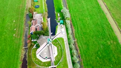 DUTCH WINDMILLS by Drone [4K] __ 2020 Nederland The Netherlands