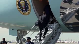 WATCH: Biden Narrowly Avoids Another Lost Battle with the Air Force One "Short Stairs"