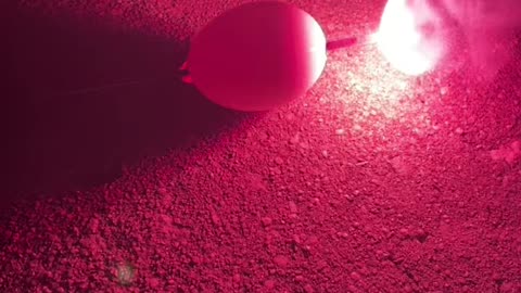 Sparkler Burns Through Raw Egg