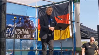 WOLFGANG EFFENBERGER - TORGAU FÜR FRIEDEN, Torgau, 22 04 2023 - Sachbuchautor, Redebeitrag