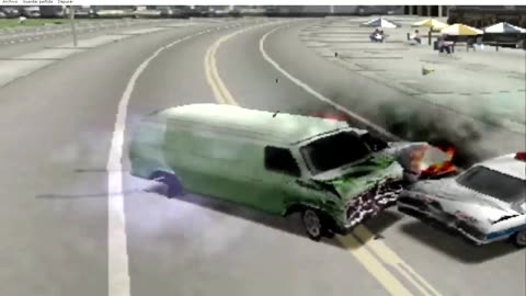 High-speed chase of a van in Chicago in Driver 2 - part 3