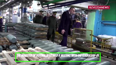 In Russia Shoigu is inspecting the workshops for the production of modern weapons