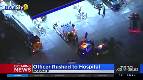 Officer rushed to hospital in Norwalk for unspecified reason