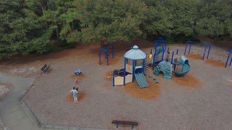 Blasian Babies Family Visit Loch Haven Park Playground And Pond With Skydio 2+ Drone!