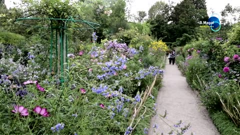 Beautiful flower garden - France, Giverni - Claude Monet House