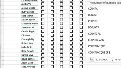 Create attendance tracker in excel