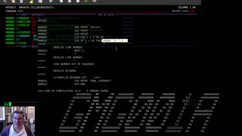 Running a Dartmouth BASIC Program On An MVS/370 Emulator