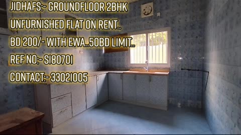 Jidhafs:-2Bhk Groundfloor Flat on Rent with Ewa...