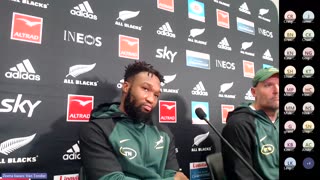 Springbok post-match press conference after Rugby Champions loss to New Zealand