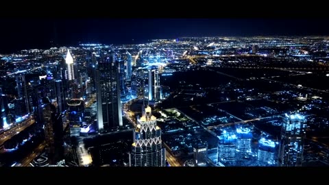 Dubai Dreams | Nighttime Street Views with Thrilled Music