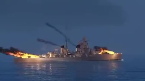 Shocks the world Russian cruiser blown up in Ukraine in the Black Sea