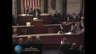 Ronald Reagan addressing year and Appropriations and Omnibus bills