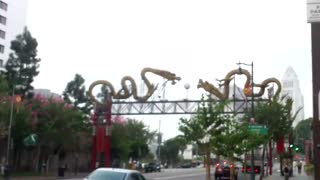 Walking in china town Los Angeles