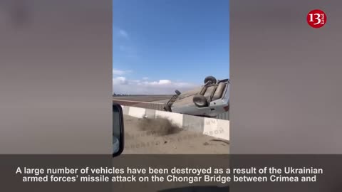 Bridge to Crimea was hit, the condition of Russians’ cars after missile strike