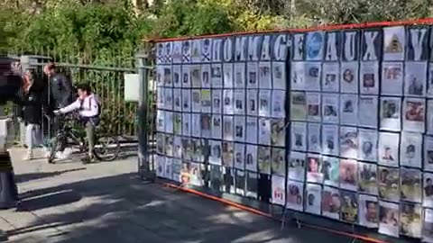 In France in Nice, a memorial to victims of the ongoing globalist orchestrated vaccine genocide..