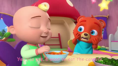 Yes Yes Vegetables (Baby Animal Version) | Cocomelon Nursery Rhymes & Kids Song