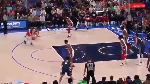 Luka Doncic DROPS Ben Simmons to the ground but blows a wide-open layup leading to Green hammer