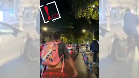 Atropella a un grupo de ciclistas en una marcha pro Palestina en Madrid