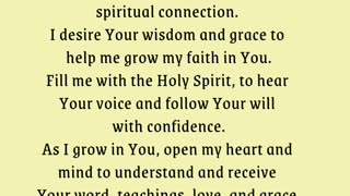 Prayer For Spiritual Growth