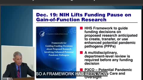 [1.29.18] Fauci: "NIH Lifts Funding Pause on Gain-Of-Function Research"