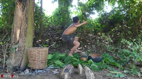 Primitive Technology - Cooking Snails Solo/Eating Delicious