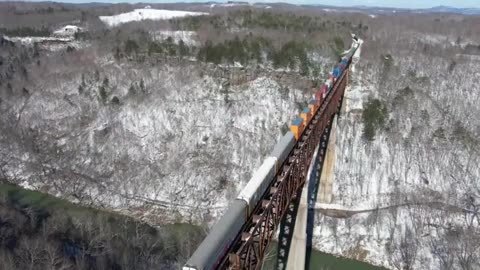 INSANELY TALL New River Railway Bridge