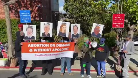 They Didn't See This Coming: Abortion Activists Protest Outside of Nancy Pelosi's SF Residence