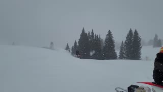 snow bike jump