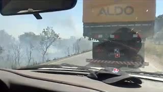 Incêndio estrada da Guia