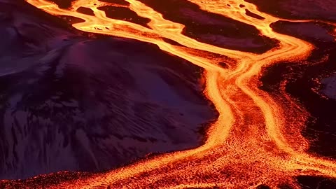 The volcanic eruption on the Reykjanes Peninsula of Iceland is threatening & at the same time mesmerizing beautiful