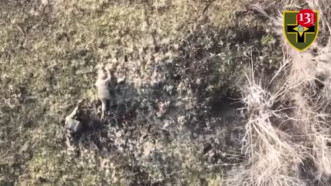 Drone sends a “Gift" to Russians from the air