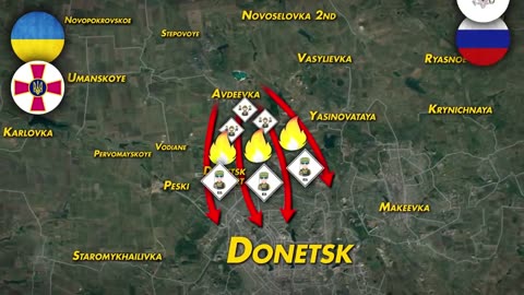 #UsaRussiaWar #Ukraine #Avdeevka, one of Kiev's major strongholds in Donbass, is about to fall