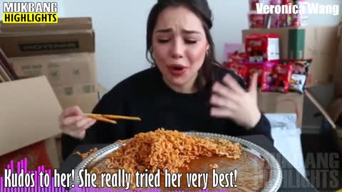 Mukbangers Best Extremely Big Bites Of Noodles