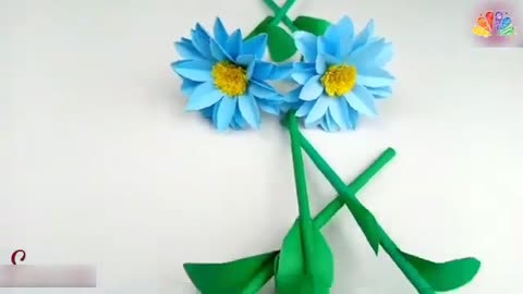 How to Make Very Easy and Simple Paper Flowers_DIY Paper Flowers_Paper Craft _Paper Flowers