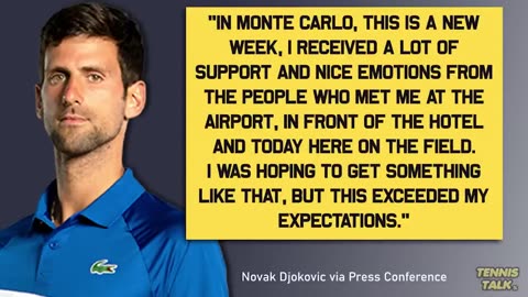 Djokovic Injury Revealed following Monte Carlo 2023 | Tennis Talk News