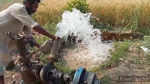 Water pump mechanism starring village life and
