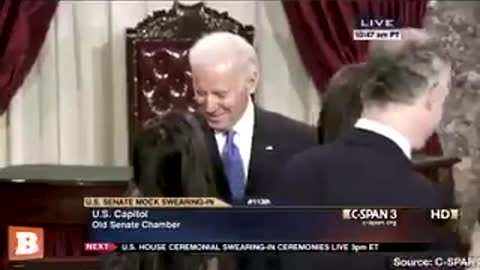 Biden Sniffs.